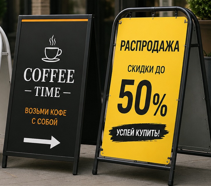 Штендеры (мобильные стенды)